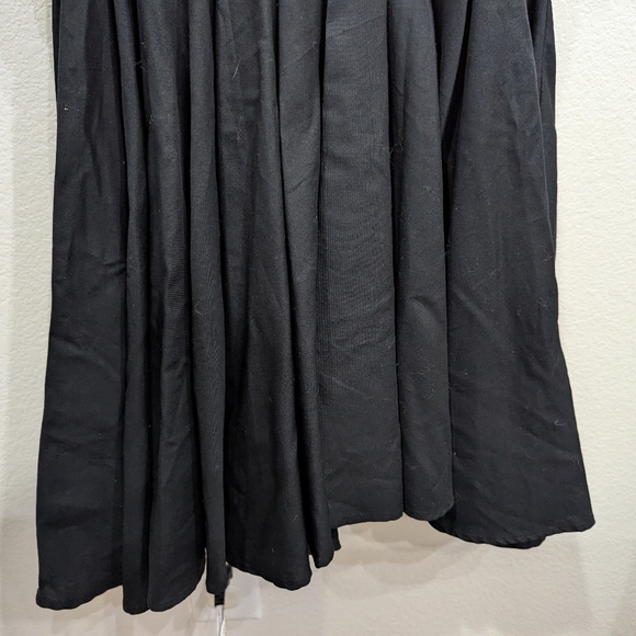 H&M Collared Black Dress with Cutout Elastic Sides, Size 6 - Picture 7 of 8